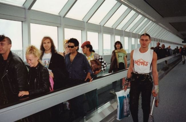 Arriving in Toronto sept. 91 with Pierre-Jules Billon